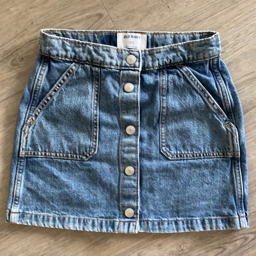 Vintage style jean skirt W24